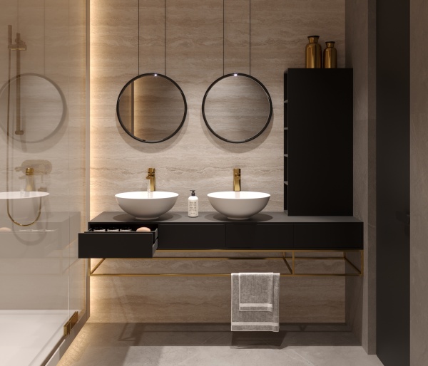 Столешница 1021/Q Black 4200x650x12