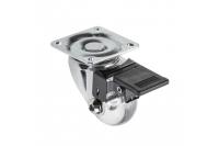 GTV МЕБЕЛЬНОЕ КОЛЁСИКО, С ТОРМОЗОМ BRAZYLIA, D-35MM, ЦВЕТ ПРОЗРАЧНЫЙ